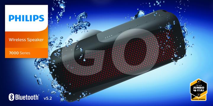 Actual product image Philips Bluetooth Speaker TAS7807W Black (24 h, Rechargeable battery operated)