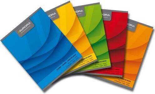 Image du produit Aurora Cahier d'écolier DIN A5 Ligné Piqûre à cheval Couleur assortie (A5, À rayures)