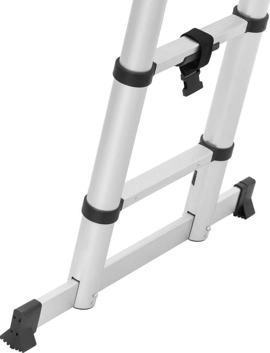 Actual product image MSW Klappbare Alu-Teleskopleiter (Telescopic ladder, 84 cm)