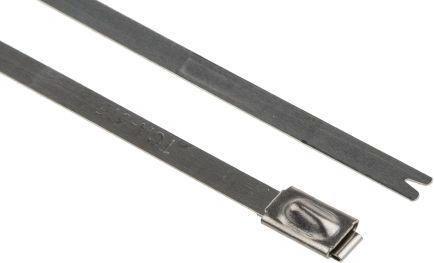 Image du produit HellermannTyton Collier de serrage métallique MBT8S 201x4,6mm (Serre-câbles métalliques, 201 mm, 1 pcs)