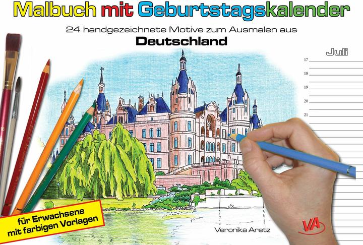 Produktbild Malbuch mit Geburtstagskalender aus Deutschland (Deutsch)