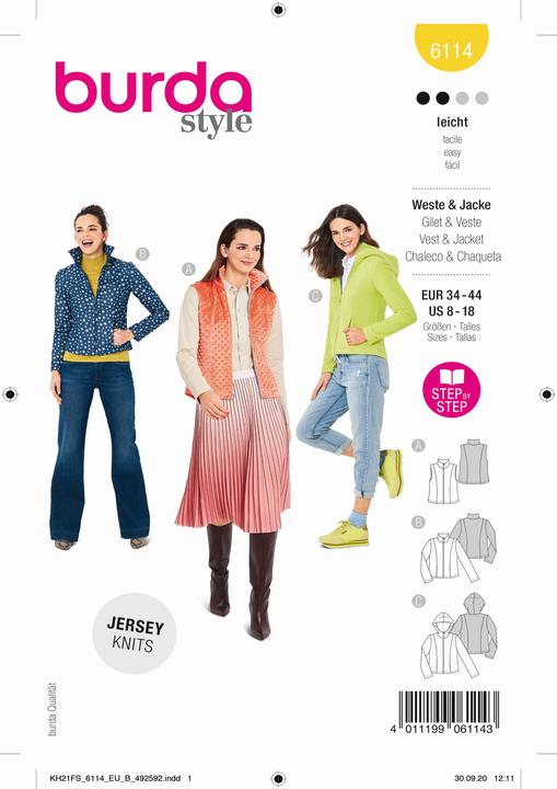 Produktbild Schnittmuster Weste Jacke
