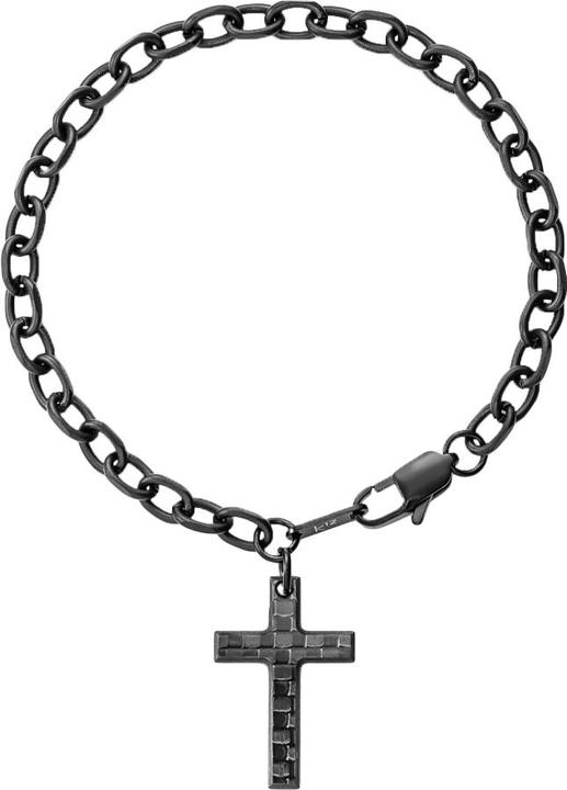 K12 - Vaith - Cable Bracelet (21 cm, Chirurgenstahl 316L, Carbon, ohne Messing)