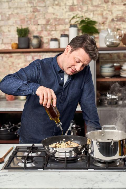 Actual product image Tefal Jamie Oliver Cook's Classic (28 cm, Frying pan, Stainless steel)