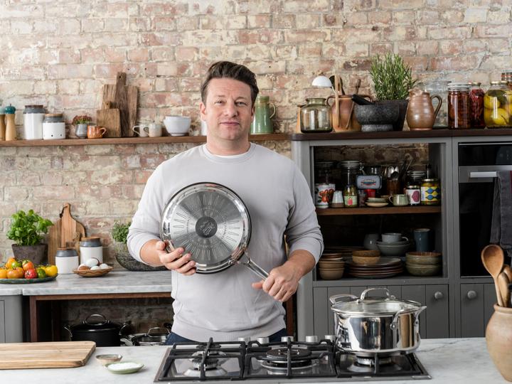 Immagine prodotto Tefal Jamie Oliver Cook's Classic (24 cm, Padella per friggere, Acciaio inossidabile)