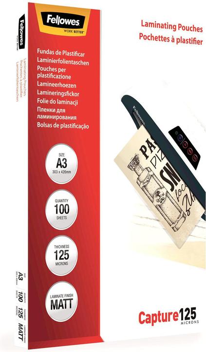 Produktbild Fellowes Laminierfolien (A3, 100 Stück, 125 µm)