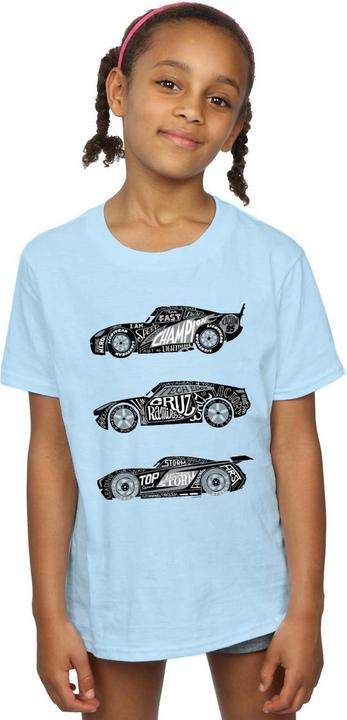 Immagine prodotto Disney Cars Text Racers Maglietta Ragazze (152, 158)