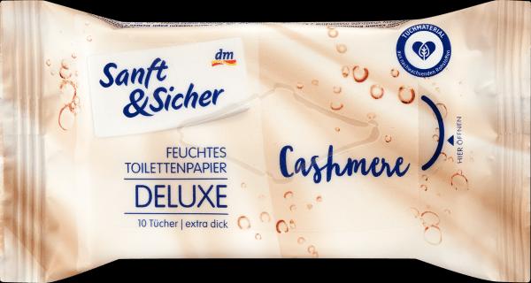 dm Sanft&Sicher Feuchtes Toilettenpapier Deluxe Cashmere (10 x)