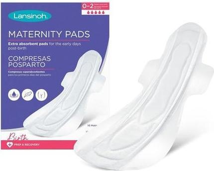Actual product image Lansinoh Maternity Pads After Birth Extra Absorbent with Wings 10 count (10 x)