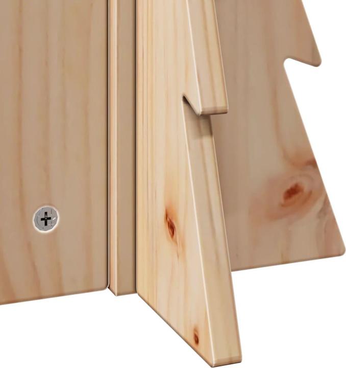 Produktbild VidaXL Weihnachtsbaum Holz Tannenbaum Deko Holzbaum 49cm Massivholz Kiefer