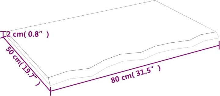 Produktbild VidaXL Gianna (80 x 2 x 50 cm)