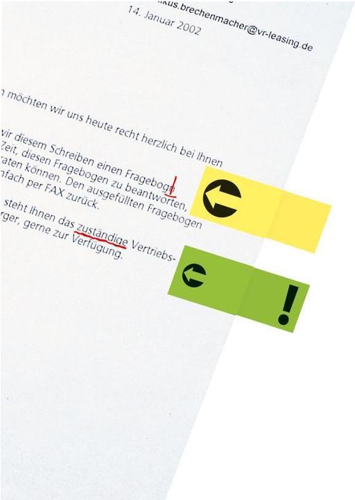Produktbild Sigel Haftnotizen mit Symbol (20 x 50 mm)