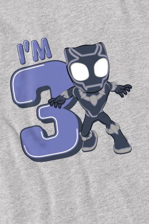 Actual product image Black Childrens/Kids Cute 3rd Birthday T-Shirt (128)