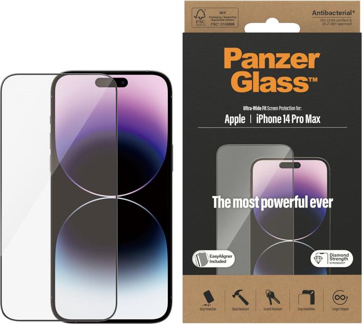 Actual product image PanzerGlass Ultra-Wide Fit (1 Piece, Apple iPhone 14 Pro Max)