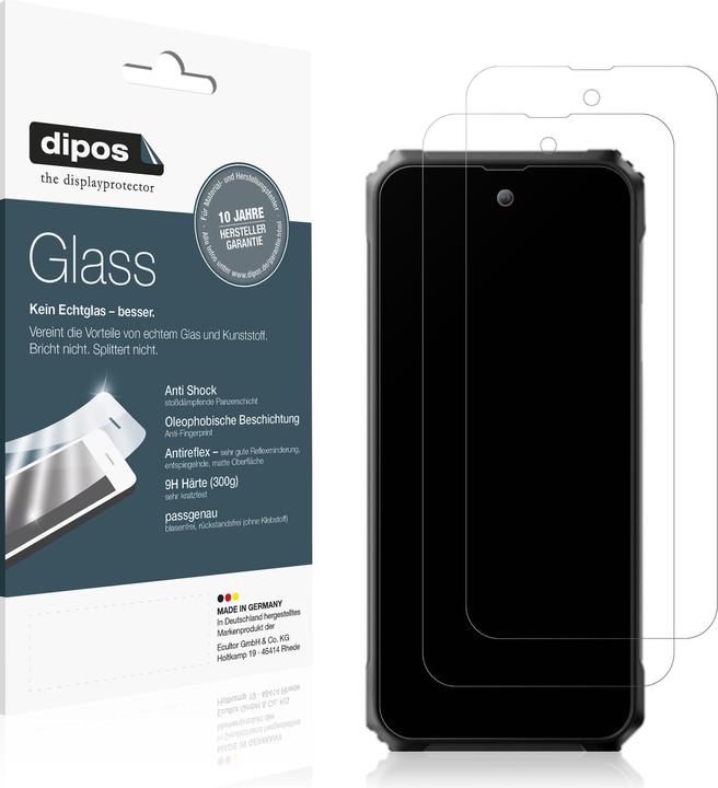 Actual product image Dipos Anti-Shock Screen Protector Matte (1 Piece, Blackview BV8000 Pro)