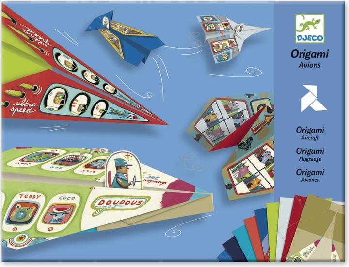 Djeco Flugzeug Faltblätter Buch