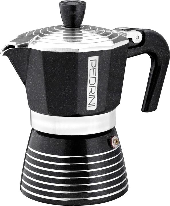 Produktbild Pedrini Infinity Rock Espressokocher Aluminium Anthrazit Metallic 2 Tassen (2 T.)