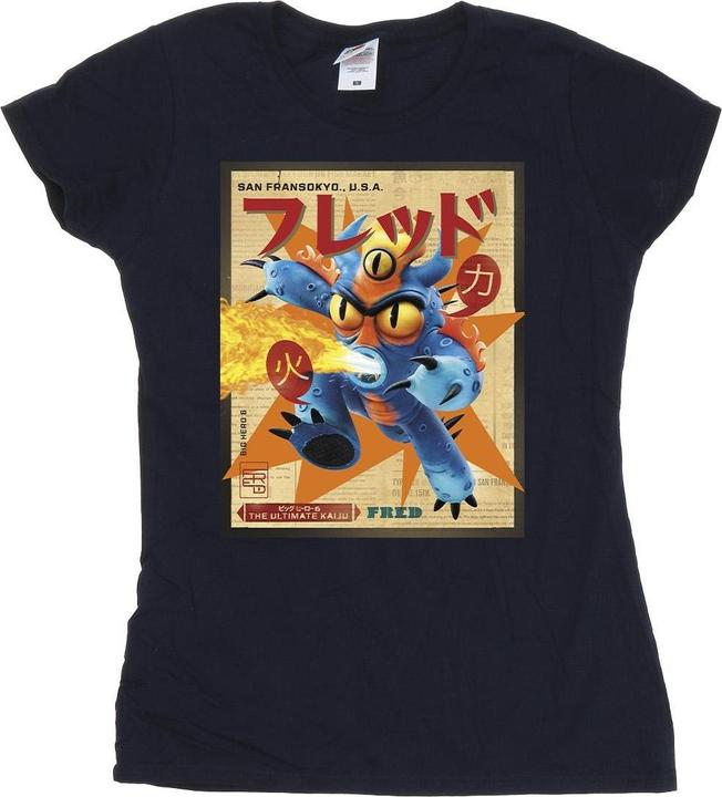 Produktbild Disney Big Hero 6 Baymax Fred Newspaper TShirt (S)