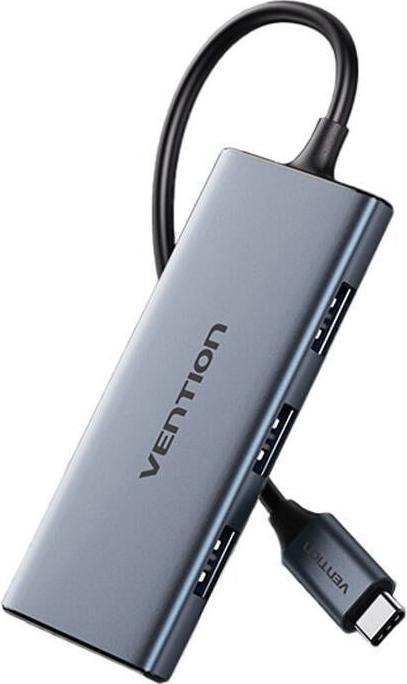 Actual product image Vention USB-C to HDMI, 3x USB 3.0, SD, TF Hub TOOHB 0.15m Grey (USB-C, 3 Ports)