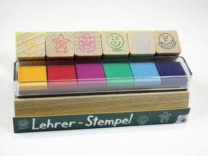 Actual product image Trendhaus Teacher stamp set wood