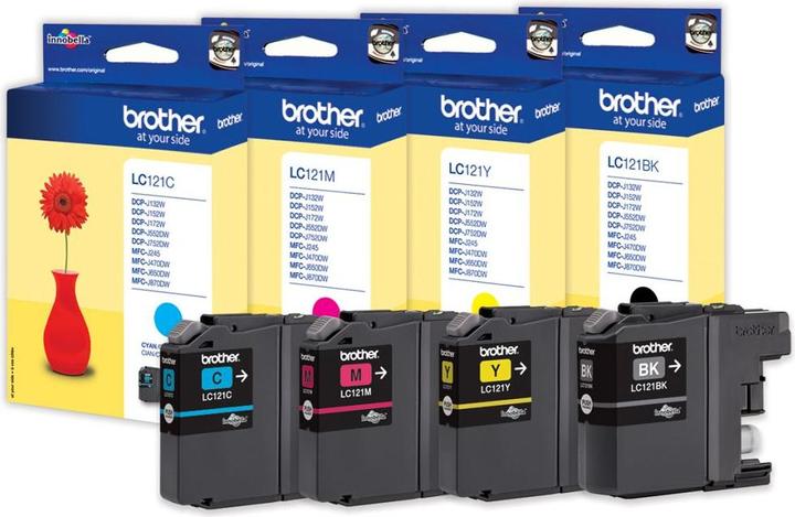 Produktbild Brother LC-121VALBP Multipack (M, BK, C, Y)