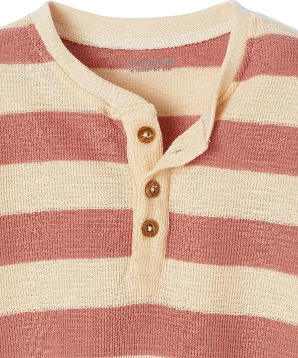 Immagine prodotto Vertbaudet Bio-Kollektion: Gestreiftes Baby Shirt aus Waffelpikee (68)