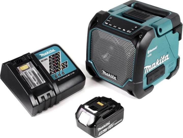 Produktbild Makita DMR 202 RT1 Baustellen Lautsprecher 18V - für Akku- und Netzbetrieb, mit Bluetooth-Funktion (Bluetooth)