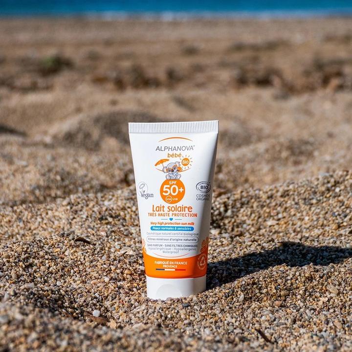 Produktbild Alphanova BB Sonnenmilch Bio SPF50+ Milch (Sonnenmilch, SPF 50+, 50 ml, 50 g)
