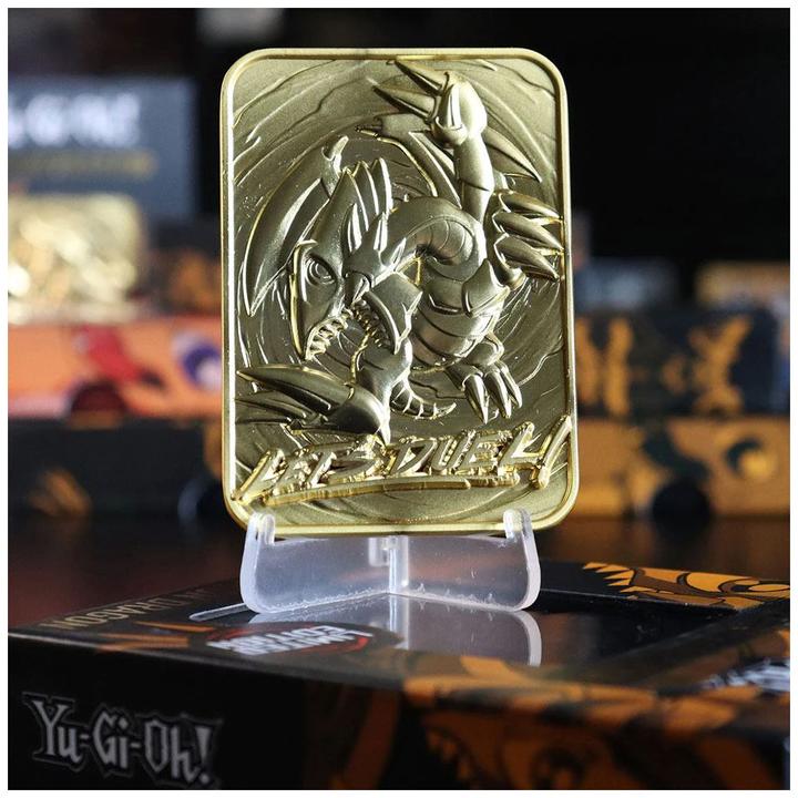 Actual product image Yu-Gi-Oh !: Blue Eyes Toon Dragon (gold plated) (German, Deck)