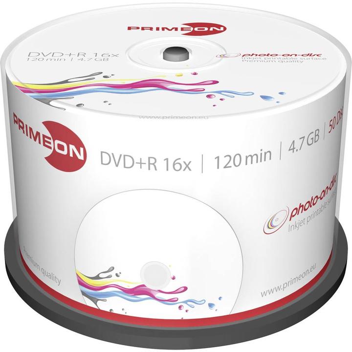 Immagine prodotto Primeon DVD+R 50 spindle (50 x)