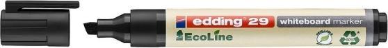 Actual product image Edding 29 Ecoline whiteboard marker - black - 10 whiteboard pens - wedge tip 1-5 mm - board marker (Black, 5 mm, 10 x)