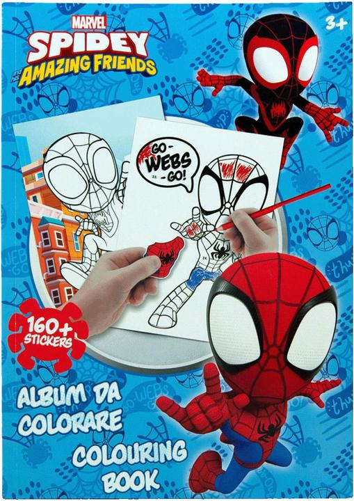 Actual product image Spiderman colouring book