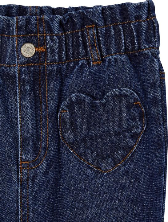 Produktbild Vertbaudet Mädchen Paperbag-Jeans mit Herz-Taschen (98)