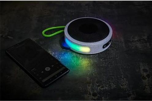 Image du produit Bigben PARTY Nano Enceinte lumineuse sans fil - gris (3 h, Sans source d'énergie externe)