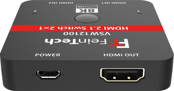 Produktbild FeinTech VSW12100 HDMI 2.1 Switch 2 In 1 Out | Auto-Switching