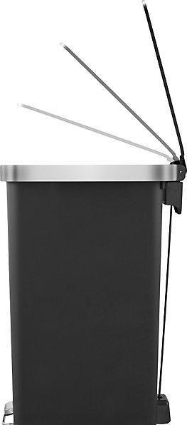 Actual product image EKO Hana Slim foot pedal bin, capacity 40 l, WxHxD 265 x 645 x 455 mm, black. (40 l)