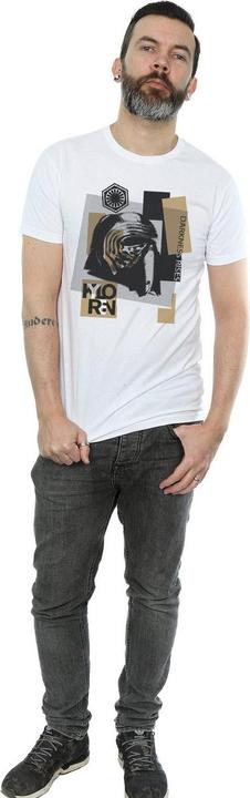 Actual product image Star Wars Mens The Last Jedi Kylo Ren Patchwork T-Shirt (XXL)