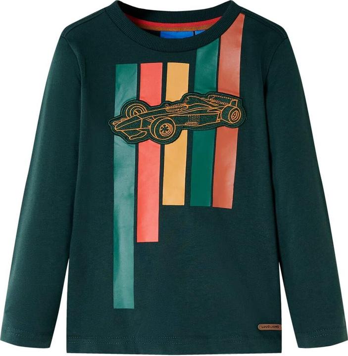 Produktbild VidaXL Kinder-Langarmshirt Dunkelgrün 92,Material: 100 (92)