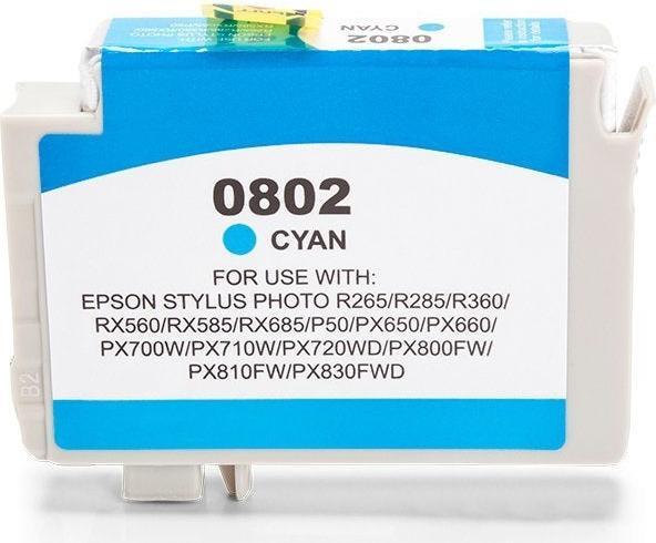 Immagine prodotto Hermex Cartuccia di ricambio compatibile Epson T0802 C13T08024010 ciano (C)