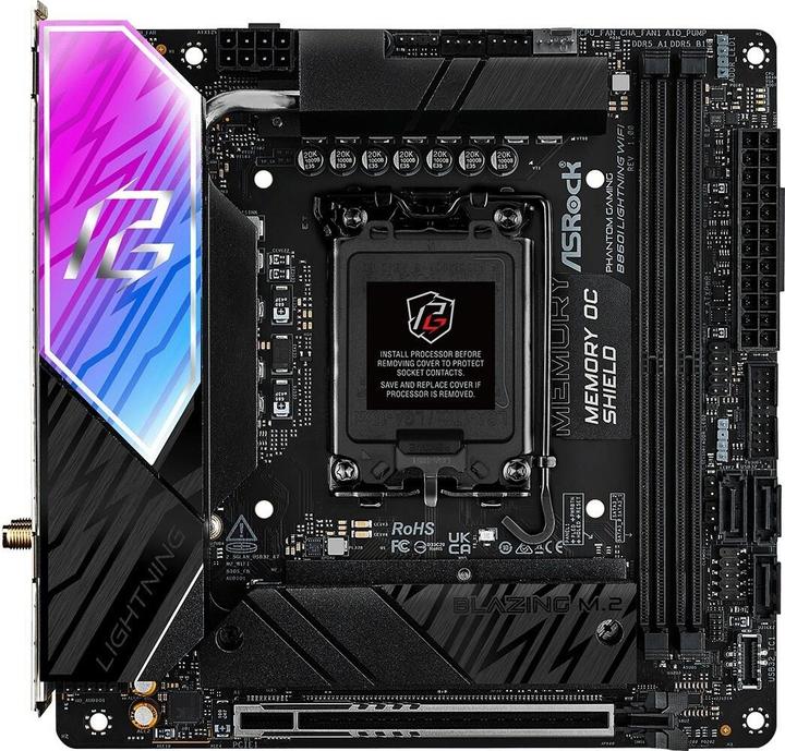 AsRock MB Intel 1851 B860I Lightning WiFi (Socket S1, Intel B860, Mini-ITX)