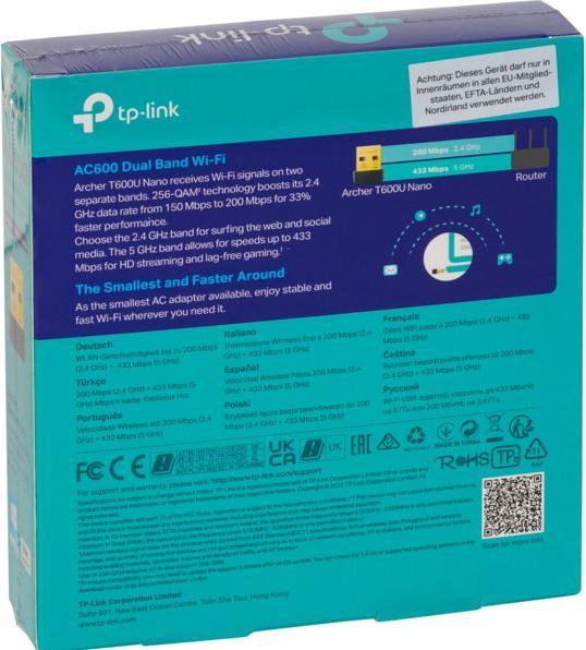 Immagine prodotto TP-Link Arciere T600U Nano (USB 2.0)