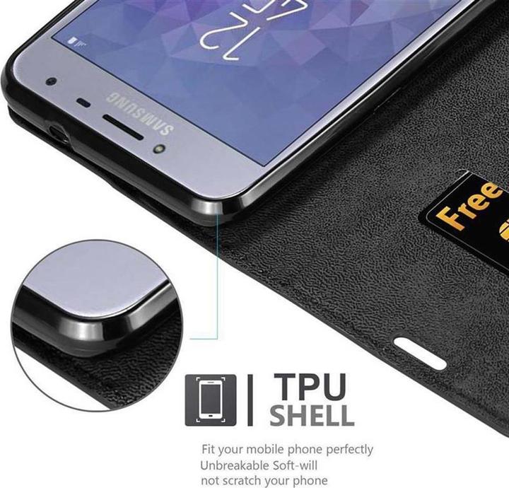 Actual product image Cadorabo Book Invisible Magnet Cover (Samsung Galaxy J4 (2018))