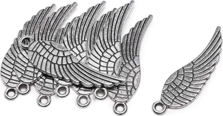 Produktbild Hobby & Crafting Fun Anhänger "Engelsflügel", 9 Stück, Metall (Metall)