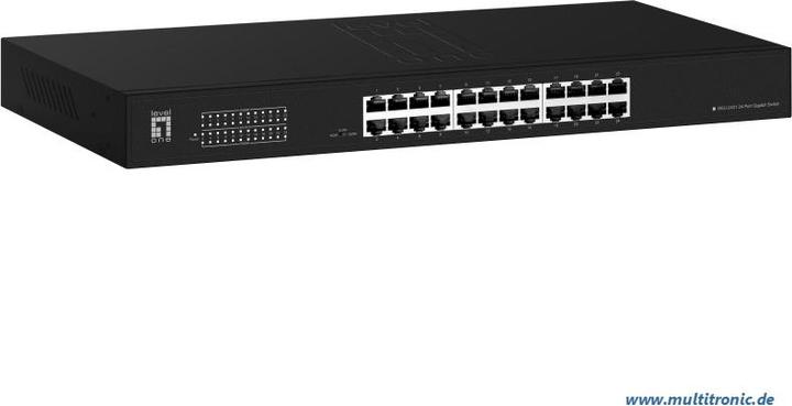 Immagine prodotto LevelOne Switch 24x GEU-2431 Kit di montaggio a rack (24 Porti)