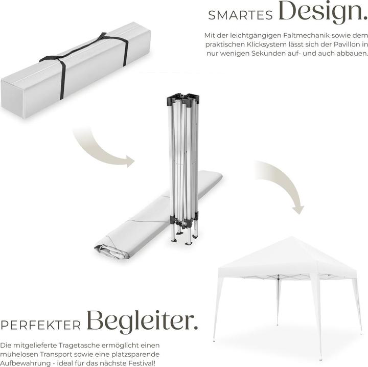 Immagine prodotto tectake Padiglione pieghevole Linosa (300 cm, 300 cm)