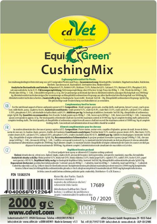 Immagine prodotto cdVet EquiGreen CushingMix (1 x, 1000 g)
