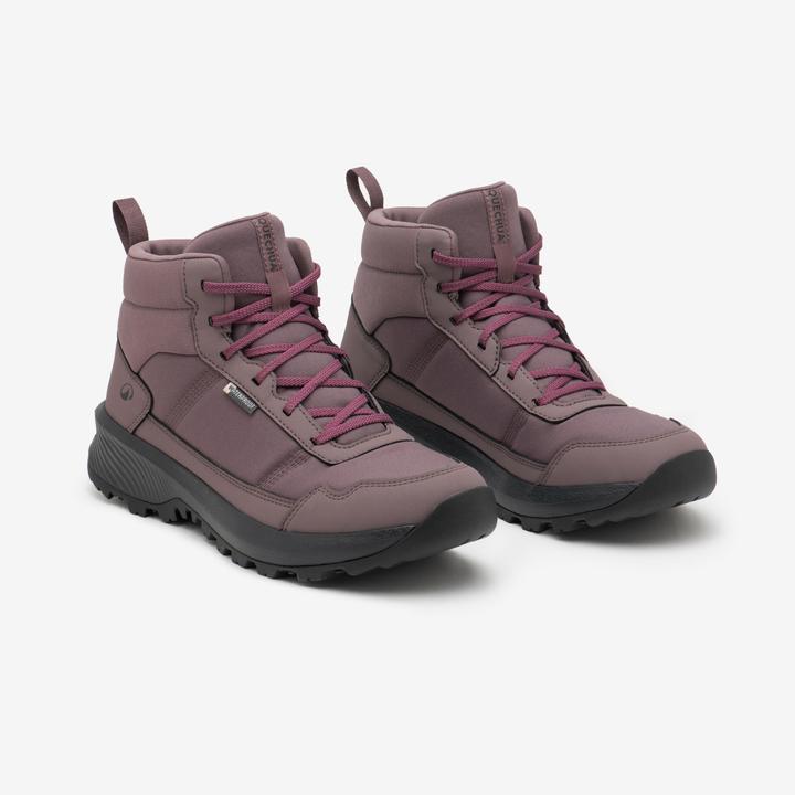 Actual product image Quechua Wanderschuhe Damen halbhoch wasserdicht - NH100 WP violett (36)
