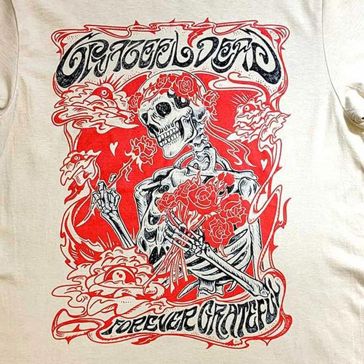 Immagine prodotto Grateful Dead Forever Red Frame Maglietta Adulto Unisex (S)