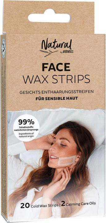 Andmetics NATURAL by FACE Wax Strips (20 x, 20 g)