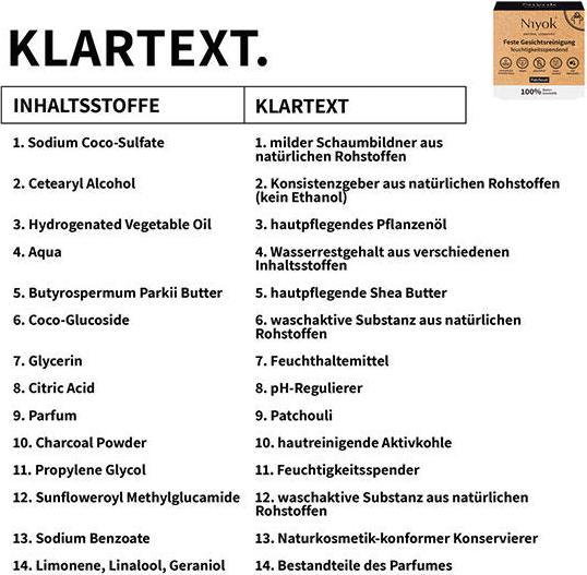 Produktbild Niyok Feste Gesichtsreinigung Patchouli 80 g (Seife)